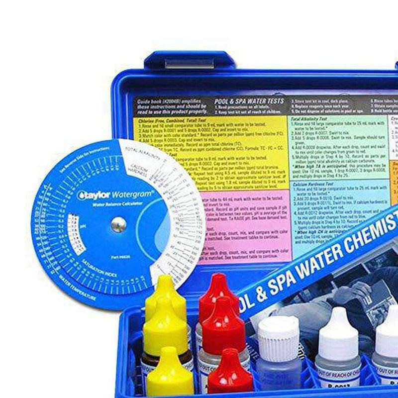 Test 4™ kit for Chlorine/Bromine, pH, Alkalinity (DPD–high range) (.75 Test 4™ kit for Chlorine/Bromine, pH, Alkalinity (DPD–high range) (.75