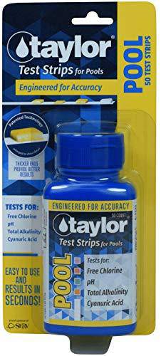 taylor Pool Chlorine Test Strips - 50 Test Strips