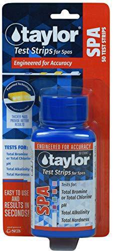 taylor Spa Chlorine/Bromine Test Strips - 50 Test Strips