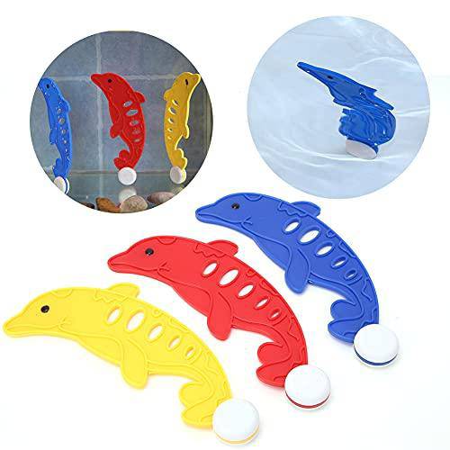 Tgoon Underwater Kid Diving Toy, Dolphin Water Storage Bag Made of Plastic/Plastic