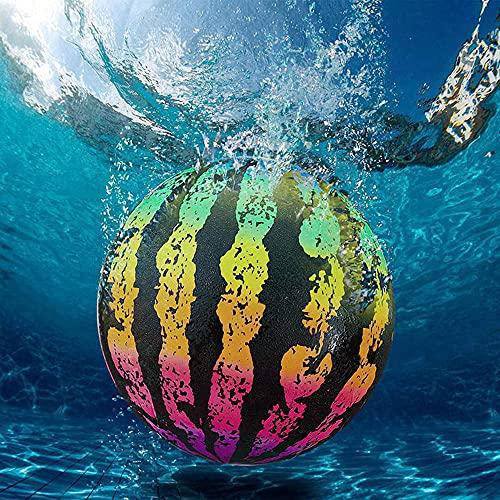 The Ultimate Swimming Pool Game Pool Ball for Under Water Passing Dribbling, Diving and Pool Games for TeensKids, or Adults 9 in. Ball Fills with Water-A