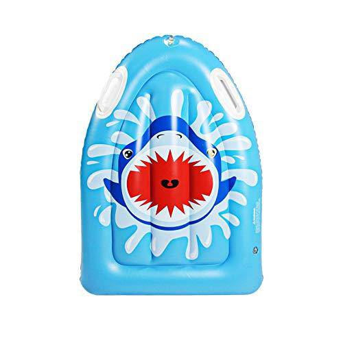 Thickened PVC Inflatable Children's Surfboards, Inflatable Pool Float, Water Swimming Floats, Water Skis, Inflatable Children's Water Toys, Blue