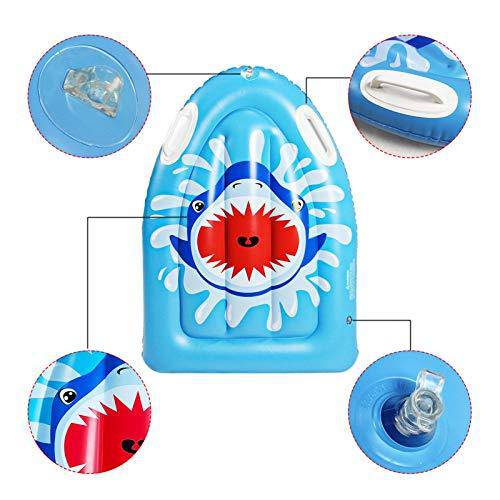 Thickened PVC Inflatable Children's Surfboards, Inflatable Pool Float, Water Swimming Floats, Water Skis, Inflatable Children's Water Toys, Blue