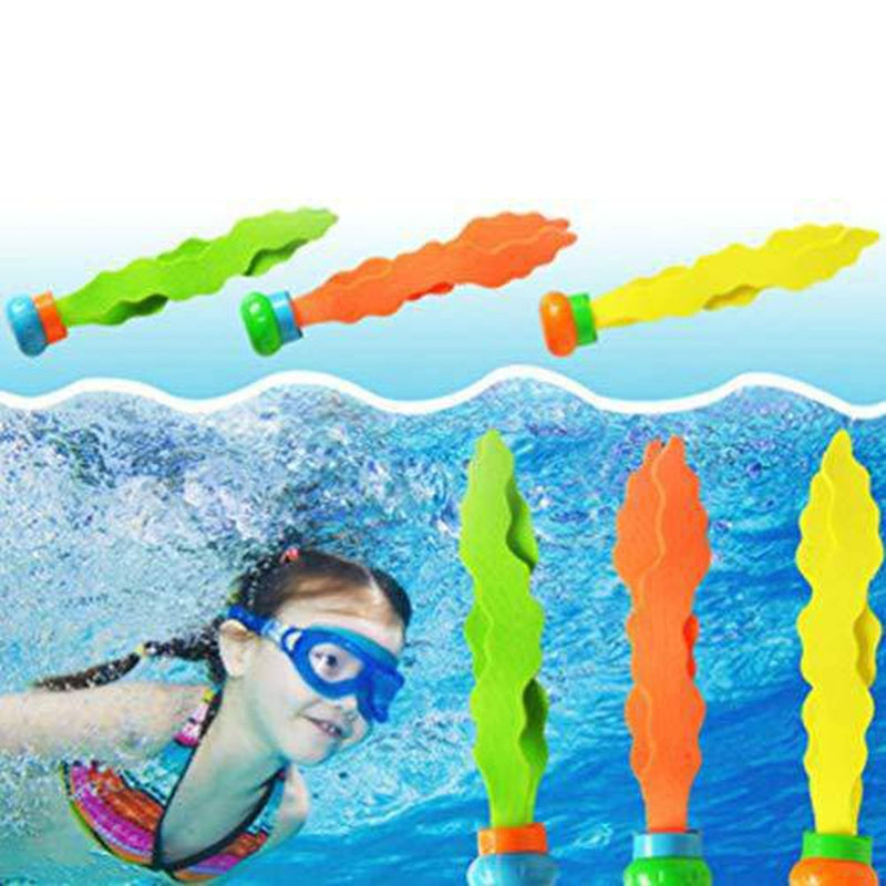 Tomaibaby 6pcs Underwater Seaweed Toy Summer Underwater Game Toy Summer Diving Toy for Diving Kids Children