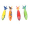 Tongina 8Pcs Plastic Digital Diving Sticks Shark Torpedo Kids Underwater Toy Set