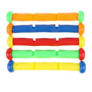 Tongina Pack of 19 Colorful Plastic Diving Rings Sticks Kids Underwater Game Toy Set