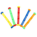 Tongina Pack of 19 Colorful Plastic Diving Rings Sticks Kids Underwater Game Toy Set