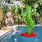 Topwon 6 Piece Inflatable Cactus Ring Toss Game Set Floating Swimming Ring Toss