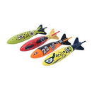 Torpedo Rocket Toy Underwater Throwing Toys for Kids Diving Games Summer Pool for Under The Sea Party (4pcs)