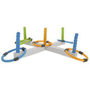 TOYANDONA 1 Set Ring Toss Games Toy Five- Ring Toss Toy for Kids Adults Family Outdoor Yard Game