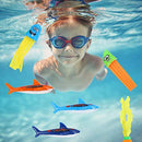 TOYANDONA 1 Set Summer Fun Underwater Swimming Diving Pool Toy Torpedo Bandits Octopus Shark Jellyfish Seaweed Under Water Games Training Gift for Kids Boys Girls