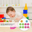 TOYANDONA 10pcs Water Ring Toss Toy Fish Shaped Ring Hoop Toss Game Kids Children Arcade Mini Water Ring Game Beach Toys Party Favors Random Color