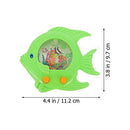 TOYANDONA 10pcs Water Ring Toss Toy Fish Shaped Ring Hoop Toss Game Kids Children Arcade Mini Water Ring Game Beach Toys Party Favors Random Color