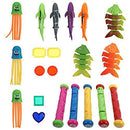 TOYANDONA 21pcs Summer Beach Toys Marine Life Bath Toys Bathroom Accessories Toys for Children