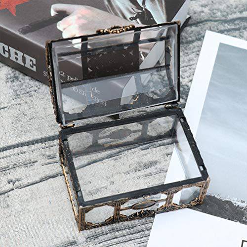 TOYANDONA 3 Pcs Pirate Treasure Box Plastic Treasure Chest Crystal Gem Jewelry Box Metal Box for Kids