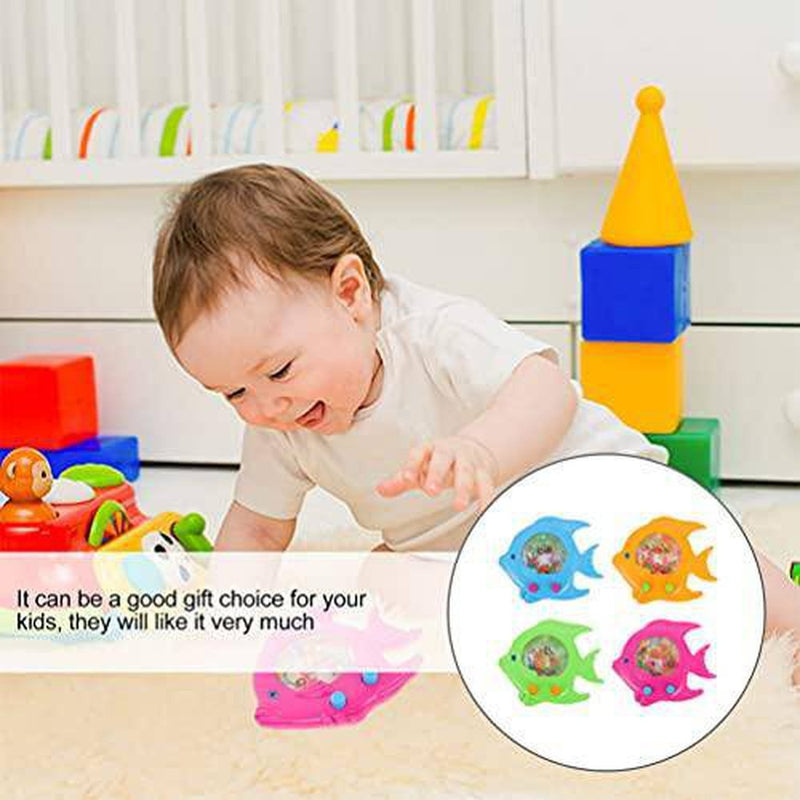 TOYANDONA 4 Pcs Handheld Water Game Fish Water Ring Game Kids Water Ring Toy Fish Ring Toss Water Games Water Swimming Pool Diving Rings Toys for Water Table Learning