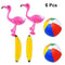 TOYANDONA 6pcs Beach Ball Inflatable Cooler Flamingo Inflatable Blow Up Flamingo Swimming Toys Beach Toy Water Toys for Kids Baby