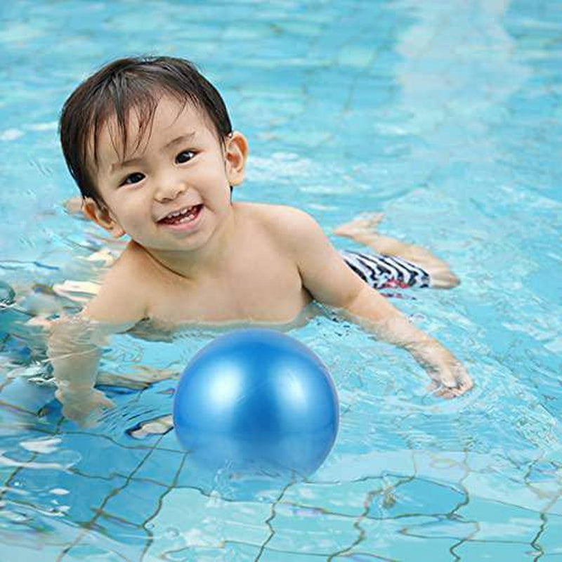 TOYANDONA Swimming Pool Ball Water Floating PVC Ball Plaything with Hose Adapter Underwater Passing Dribbling Games for Teens Kids Adults Blue