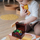 Toyvian 1 Set Kid Pirate Gem Treasure Box Gemstone Keepsake Storage Box Summer Pool Diving Toys with 10 Pcs 2. 5cm Diamond Pirtae Party Favor for Kid Child Toddler