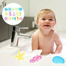Toyvian 16Pcs Swimming Diving Pool Toys Baby Bath Toys Plastic Seashell Seahorse Seastar Water Playing Toys for Toddlers Kids Children