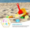 Toyvian 16Pcs Swimming Diving Pool Toys Baby Bath Toys Plastic Seashell Seahorse Seastar Water Playing Toys for Toddlers Kids Children
