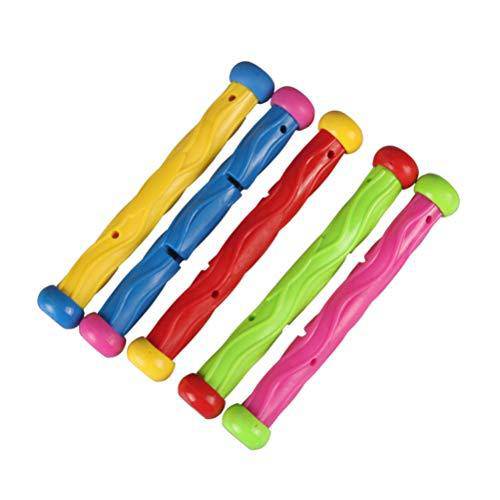 Toyvian 5PCS Underwater Diving Sticks Diving Toys Sticks for Kids