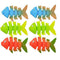 Toyvian 6pcs Fish Pool Diving Toys Sinking Fish-Shaped Swim Toys Colorful Plastic Diving Training Marine Life Pool Summer Underwater Playthings for Pool Play (Mixed Color)