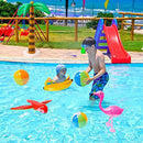 Toyvian 6pcs Swimming Toys Cute Plastic Floating Inflatable Swimming Toys Water Toys Beach Toy for Kids Baby