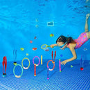 Toyvian Diving Pool Toys Set, 26Pcs Underwater Diving Pool Toys Kit,Underwater Games Training Gift for Kids