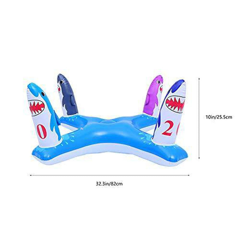 Toyvian Inflatable Pool Ring Toss Game Toys Beach Party Toy Floating Swimming Pool Toy for Kids Adults Summer Pool Party