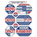 Traffic Graphix TGPS1001 California Pool and Spa 8-Way Safety Sign