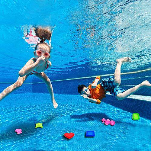 Trounistro 48 Pieces Sinking Dive Gem Pool Toy Swimming/Diving Acrylic Gemstones for Pool Party Favors