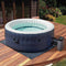 U-MAX Inflatable Hot Tub 4-6 Person 76.7 x 26.7 Inch Portable Round Blow Up Spa with Separate External Air Pump, 120 Bubble Jets