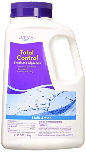 Ultima 24726 Total Control Blended Shock and Algaecide for Swimming Pools, 3-Pounds