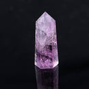 ummboom Natural Fluorite Quartz Crystal Stone, Healing Amethyst Hexagonal Wand Point, Eliminate The Negative Energy Accumulation in The Body and Remove The Bad Luck