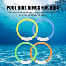 Underwater Diving Rings, Diving and Retrieving Training Dive Rings 4pcs for Picked Up Easily for Encourages Children To Swim