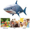 Underwater Motor Thruster Remote Control Flying Shark Swimming Pool Bathroom Pool Friends Family Boys Girls(Blue Shark)