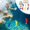 Underwater Swimming Diving Training Toy Set - Small Sinking Rings Sticks Easy to Grasp, Swimming Pool Summer Funny Water Game Tools Colorful Diving Toys for Kids Boys Girls Learning