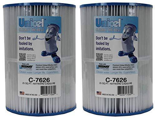 Unicel 2 C-7626 Spa Pool Replacement Cartridge Filters Sq Ft Hayward CX250RE