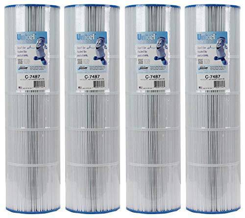 Unicel C-7487 Swimming Pool 100 Sq. Ft. Replacement Filter Cartridge for Hayward CX870XRE (4 Pack)