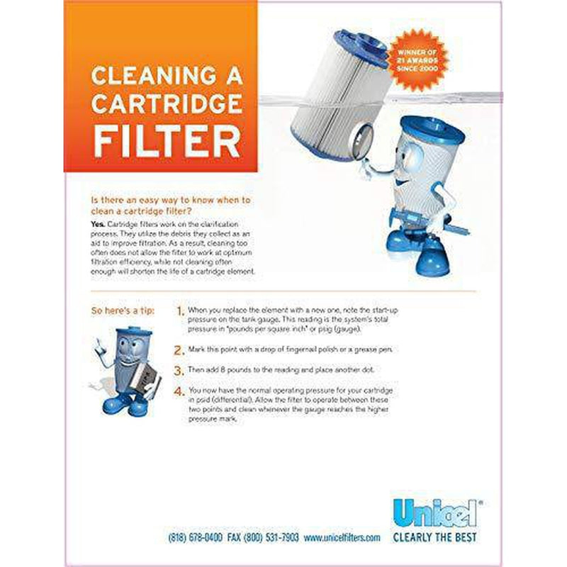 Unicel C-8409 Swimming Pool Replacement Filter Cartridge (2 Pack)