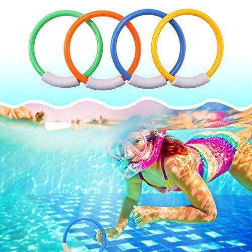 URTop 19 Pack Pool Toys for Kids Swimming Pool Summer Water Diving Underwater Training Toy Set Throwing Toy Diving Game