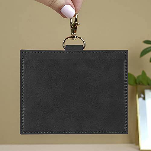 Vaccination Certificate Card Leather Protector Multifunctional Card Holder Business Card Protective Cover Health Card Case (Black03)