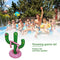 VAHIGCY Inflatable Cactus Ring Toss Pool Games Toys with 3 Pcs Rings Floating Swimming Pool Ring for Multiplayer Water Pool Games Kids Adults Family Summer Pool Beach Floats Outdoor Party Favors