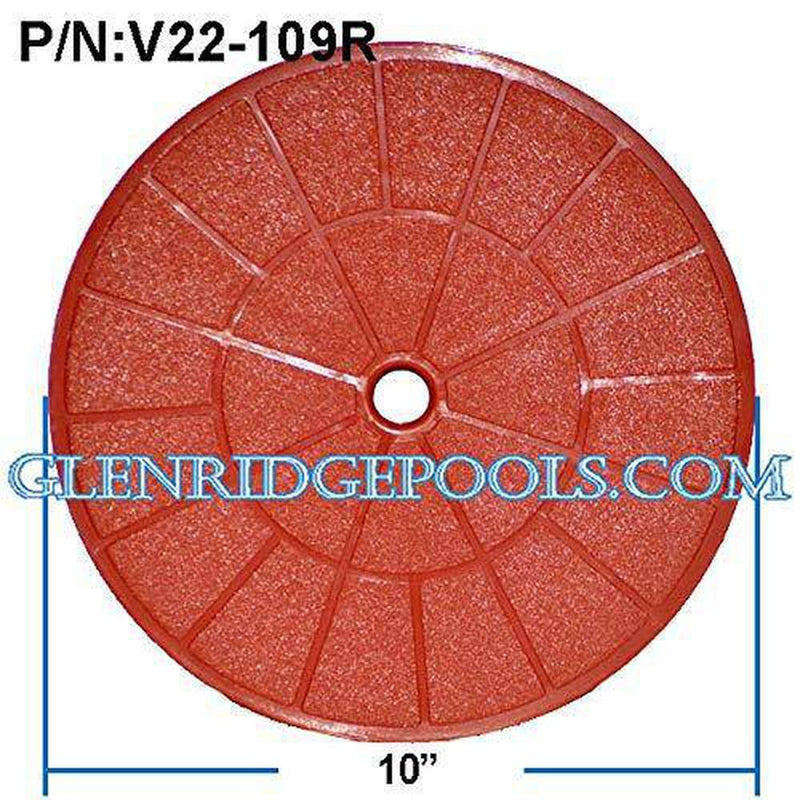 Val-Pak U3 Skimmer Lid Red - V22-109R (9 7/8 inches)