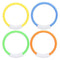 VGEBY Diving Rings Toys, 4pcs Pool Dive Rings Portable Underwater Swimming Pool Toy Rings Underwater Fun Toys Suitable for Kids