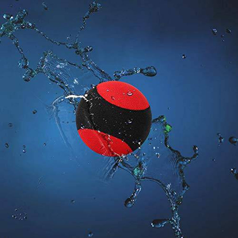 VGEBY1 Water Bouncing Ball, Summer Bouncing Game Toy for Pool&Sea Swimming,Skipping,Water Sports Toy (Black+Red)