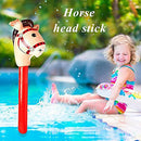 VIDAVI Kids Horse Riding Game Toy Multi-Functional Classic Practical Outdoor Plaything Blow Up Iatable Horse Head Stick