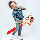 VIDAVI Kids Horse Riding Game Toy Multi-Functional Classic Practical Outdoor Plaything Blow Up Iatable Horse Head Stick