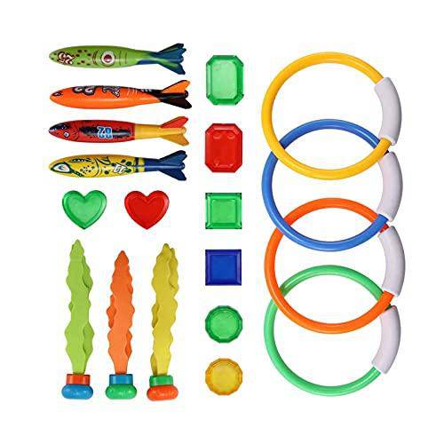 viwoMUMO 19pc Diving Toys Children's Water Diving Props